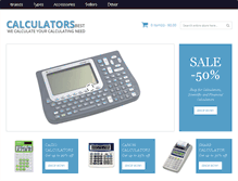 Tablet Screenshot of calculatorsbest.com